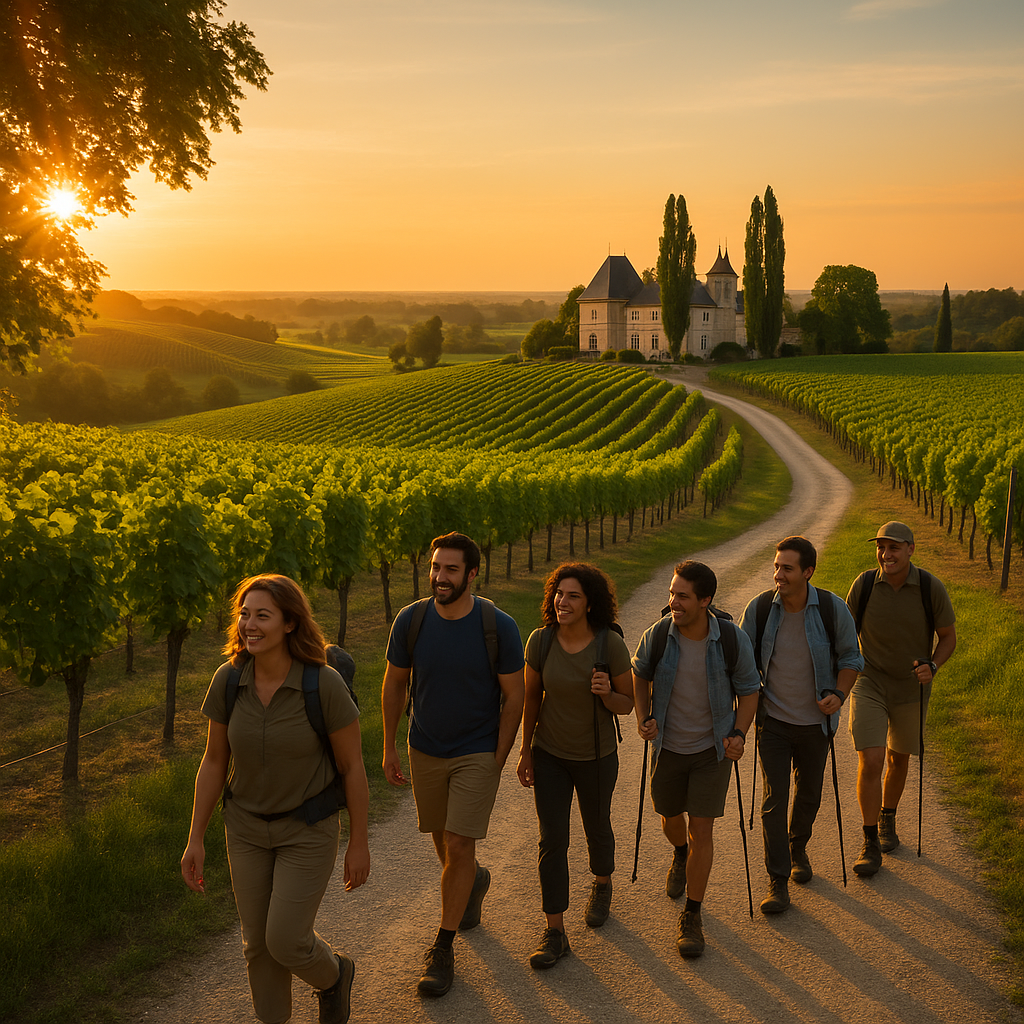 Randonnée célibataire à Bordeaux : vignobles, estuaire et forêts