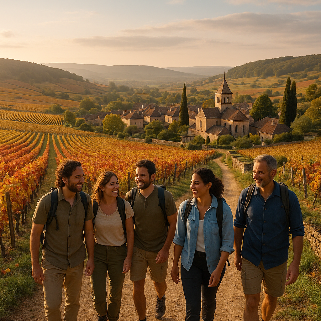 Randonnée célibataire en Bourgogne-Franche-Comté : vignes et cascades